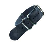 TikTako Sostituzione Nylon Quick Release cinturini 18mm/20mm/22mm/24mm Army Sport Nato cinturino Grigio, 18mm