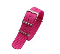 TikTako Sport Watch Band 18mm/20mm/22mm/24mm in nylon Nato Cinturino in acciaio inox fibbia della cintura Rosa, 20mm
