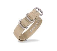 TikTako Tela di nylon cinturino 18mm/20mm/22mm/24mm/26mm anello fibbia Nato sweatproof sostituzione braccialetto cinghia cinturino Khaki argento, 20mm