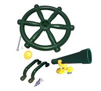 TikTakToo Set di accessori per torre da gioco per manubrio pirata, manici per binocolo verde, 4 pezzi accessori per torre da arrampicata, casa sull'albero, casetta per bambini, casetta per giochi e
