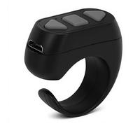 TikTok Bluetooth Remote Control Page Turner, 3 Pulsanti Camera Video Recording Remote, APP Page Turner Scrolling Ring per OS Android Harmony OS (Nero)