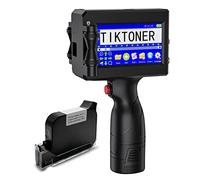 TIKTONER 127T1 - Stampante a getto d'inchiostro portatile, altezza di stampa 2 ~ 12,7 mm, con touch screen HD da 4,3 pollici, stampante portatile a getto d'inchiostro per data, numero di lotto, codice
