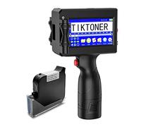 TIKTONER Stampante a getto d'inchiostro portatile 127T2 Stampante portatile a getto d'inchiostro da 1 pollici Stampante portatile da 1 pollici Schermo LED da 4,3 pollici Cartuccia d'inchiostro ad