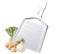 TIKUSAN Ginger Grattugia per alimenti a forma di pala in acciaio inox Newness per zenzero, mini grattugia zenzero per aglio, frutta e verdura a radice (10,4 x 21,6 cm)