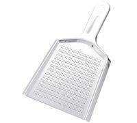 TIKUSAN Ginger Grattugia per alimenti a forma di pala in acciaio inox Newness per zenzero, mini grattugia zenzero per aglio, frutta e verdura a radice (12,7 x 22,6 cm)