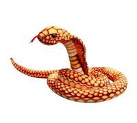 Tikwisdom Stuffed Animals - Snake, Large Cobra Plush Toy, High Simulation Cobra, peluche, Prop Animal Party Decoration, regalo per ragazzi e ragazze (giallo, 170 cm)