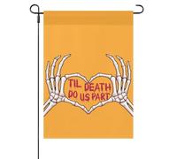 Til Death Do Us Part Bandiera All'Aperto Colorato Bandiera Da Esterno Con Occhielli Bandiere Da Giardino Per Interni Festival Camera Da Letto 30X45cm