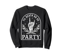 Til Death Do Us Party Season Spooky Season Wedding Bachelorette Felpa