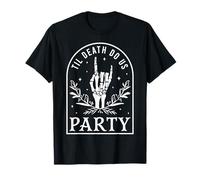 Til Death Do Us Party Spooky Season Wedding Bachelorette Maglietta