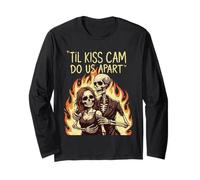 TIL Kiss Cam Do Us Apart Scheletro Coppia Maglia a Manica