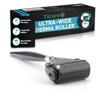 Tilcare - Derma Roller ultra largo per barba e capelli, 1 pezzo, sterile 1200 titanio microneedles titanio grado A, 0,25 mm