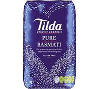 TILDA Riso Basmati, 1 X 1 KG, Multipack | 100% riso basmati dell'India, senza glutine, coltivato all'Himalaya, conservazione ottimale in luogo fresco e asciutto