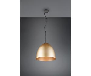 TILDA SOSPENSIONE METALLO CUPOLA OTTONE D.40CM 1 LUCE ATTACCO E27
