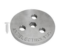 TILE ANODO SACRIFICALE ZINCO | Anodo di ricambio per clorinatori per piscine di acqua salata | Raccordo in metallo e protezione del radiatore dalla | Componente per la cura 'acqua