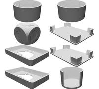 Tile Holder & Dice Set Compatible with Animal Crossing New Horizons Monopoly