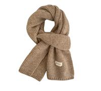TILEZE Sciarpa Donne Sciarpe di Cashmere Lady Inverno Thicken Caldo Morbido Pashmina Scialli Wraps Femminile Colore Puro Maglia Lunga Sciarpa-Kaki-18X145Cm