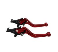 TILIEINE Freno Leve di Frizione Maniglia Adatto per Accessori per Moto Mio/Ego, Modifica in Lega CNC Universale per Moto, Leva del Tamburo della Frizione del Freno Pompa Freno Leva(MS-N02-FG-red)