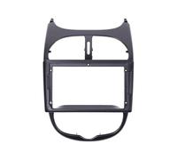 TILIEINE Mascherina autoradio Navigazione Stereo per Auto Adatta per Peugeot 206, Adatta per Citroen C2, Pannello Radio con Cornice per cruscotto 2 DIN da 9 Pollici Auto Plancia Telaio(Only Frame)