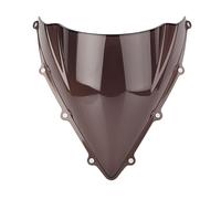 TILIEINE Moto Parabrezza Adatto per MV A&Gusta F3 800 675 2012-2017 Parabrezza per Moto a Doppia Bolla per Moto Cupolino Viti Kit(Tan)