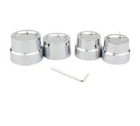 TILIEINE Moto Pignone Protezione Adatto per Harley Sportster XL883 XL1200 Dyna Touring V-Rod Softail Copridado per ASSE Anteriore e Posteriore Accessori motociclette(Axle Nut Cover Set)