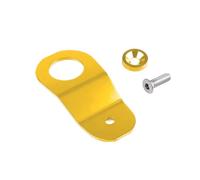 TILIEINE Radiatore dell'olio Adatto per Honda Civic EK Supporto per radiatore a Temperatura Resistente al Calore Un Set Fibbia per Serbatoio dell'Acqua con Staffa per per Auto Radiatore(Gold)