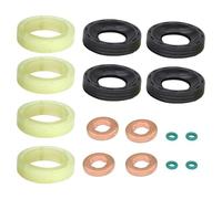 TILIEINE Sostituzione iniettori Carburante Adatto per Citroen BERLINGO C3 C4 Picasso per Peugeot 207 307 407 2008-2013 1.6HDI Set di GUARNIZIONI O-Ring per INIETTORI Carburante Iniettore
