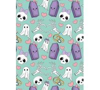 Till Death Do Us Part: A Cute & Creepy Kawaii Skull Wedding-Themed Undated Planner Description: