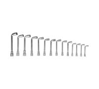 TILL. - Set di 14 chiavi a tubo sbocco esagonali | Dimensioni 8-21 mm | Acciaio resistente | Ideale per meccaniche, idrauliche, lavori difficili da raggiungere | Strumento pro e tuttofare
