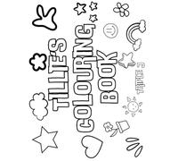 Tillie's Colouring Book: Personalised with Your Name on Every Page