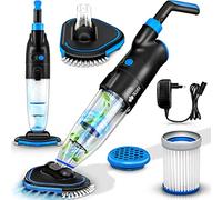 tillvex Aspirapolvere per piscina con batteria, asta telescopica per piscina, con filtro e sistema a 2 velocità, set di pulizia senza fili (fino a 15 m³, senza asta telescopica)