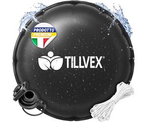 tillvex® Cuscino Invernale Piscina Ø 4 m + Corda 12m e Kit di Riparazione | Cuscino d'aria invernale piscina, resistente gelo e cloro fino a -20°C | Valvola a vite inclusa | Kit riparazione incluso