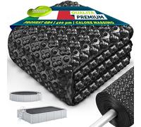 tillvex® Elite Telone Solare per Piscina 400 µm | Rettangolare 732 x 366 cm | Pellicola Termica Ritagliabile ProHeat QB4 | Copertura Solare per Riscaldamento dell'Acqua