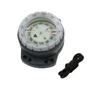 Tilt-Compensated Balanced Design | 50M Underwater Diving Compass Luminous Wrist Waterproof Navigation Tool with Elastic Rope for Scuba Diving Camping Hiking Outdoor Activities (Grey)