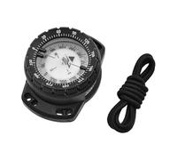 Tilt-Compensated Balanced Design | 50M Underwater Diving Compass Luminous Wrist Waterproof Navigation Tool with Elastic Rope for Scuba Diving Camping Hiking Outdoor Activities (Black)