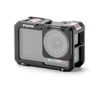 TILTA Action 5 Pro Cage, gabbia per telecamera completa compatibile con DJI Osmo Action 5 Pro, Action 4 e Action 3 con 1/4"-20 con perni di posizionamento e ricevitore Cold Shoe - Nero TA-T72-FCC-B