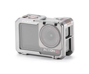 TILTA Action 5 Pro Cage, gabbia per telecamera completa compatibile con DJI Osmo Action 5 Pro, Action 4 e Action 3 con 1/4"-20 con perni di fissaggio - Grigio titanio TA-T72-FCC-TG