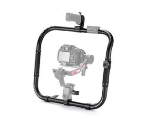 TILTA Basic Ring Grip Plus per gimbal DJI RS4, RS4 Pro, RS2 e RS3 Pro, anello stabilizzatore palmare con impugnatura per telecomando e modulo ricevitore di controllo wireless TGA-PRG2