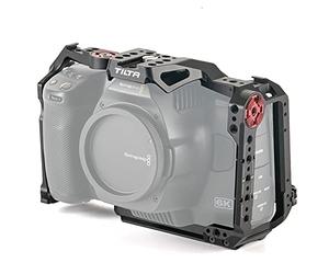 TILTA Camera Full Cage per BMPCC 6K Pro con supporto NATO Rail Cold Shoe per Blackmagic Pocket Cinema Camera 6K TA-T11-FCC-B