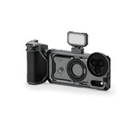 TILTA Khronos - Custodia Street Snap per iPhone 17 Pro Max, compatibile con iPhone 17 Pro con impugnatura Focus PD, polarizzatore magnetico e pannello LED, grigio siderale TK-IP17-PMA-SG