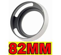 TILTED VENTED LENS HOOD METAL 82MM PARALUCE VENTILATO METALLO GRIGIO SILVER GRAY