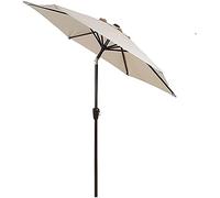Tilting Garden Parasol Patio Umbrella with Hand Crank Waterproof And UV Protection Sun Shades Beach Outdoor Parasols