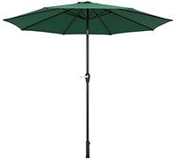 Tilting Garden Parasol Umbrella 2.7m Large Outdoor S with Crank Handle UV Protective Aluminium Pole Adjustable O