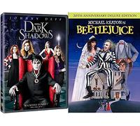 Tim Burton Beetlejuice DVD & Dark Shadows Johnny Depp Tim Burton Fantasy Action Bundle Double Feature set
