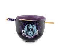 Tim Burton Corpse Bride Emily 20-Ounce Ramen Ciotola E Bacchette Set