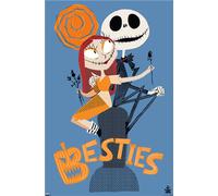 Tim BURTON The Nightmare Before Natale - Amici Del Cuore Poster - 22x34 - 23230
