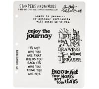 Tim Holtz Cling Stamps 7"X8.5"-Just Thoughts