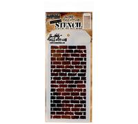 Tim Holtz Layered Stencil 4.125"X8.5"-Bricked