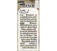 Tim Holtz Layered Stencil 4.125"X8.5"-Script -Layered