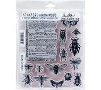 Tim Holtz - Stampers Anon Cling RBBR - Set di timbri entomologia, multicolore, taglia unica
