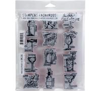 Tim Holtz - Tim Tim Anon si aggrappano RBBR Set di timbri Mini, Multi, Taglia Unica
